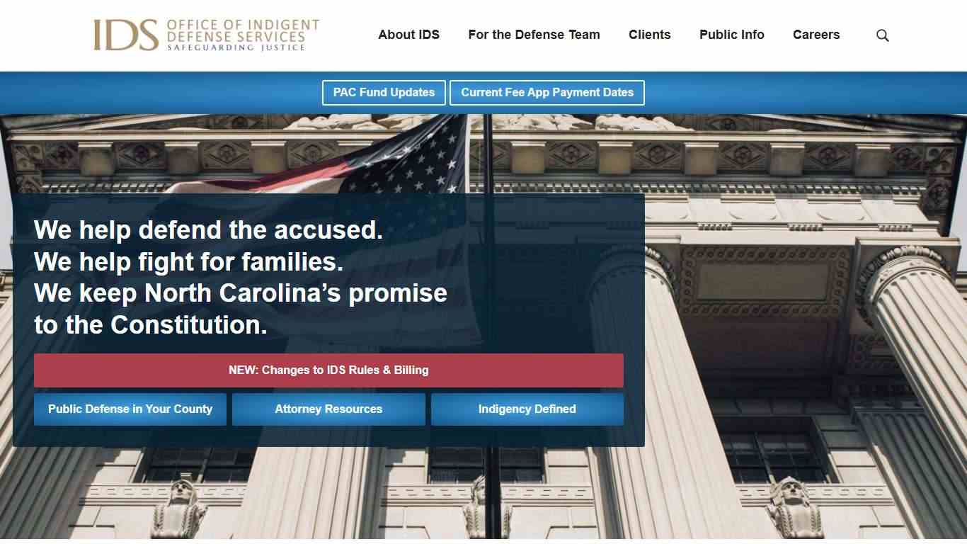 Indigent Defense Services - The NC Public Defense System