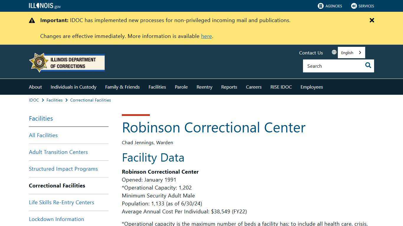 Robinson Correctional Center